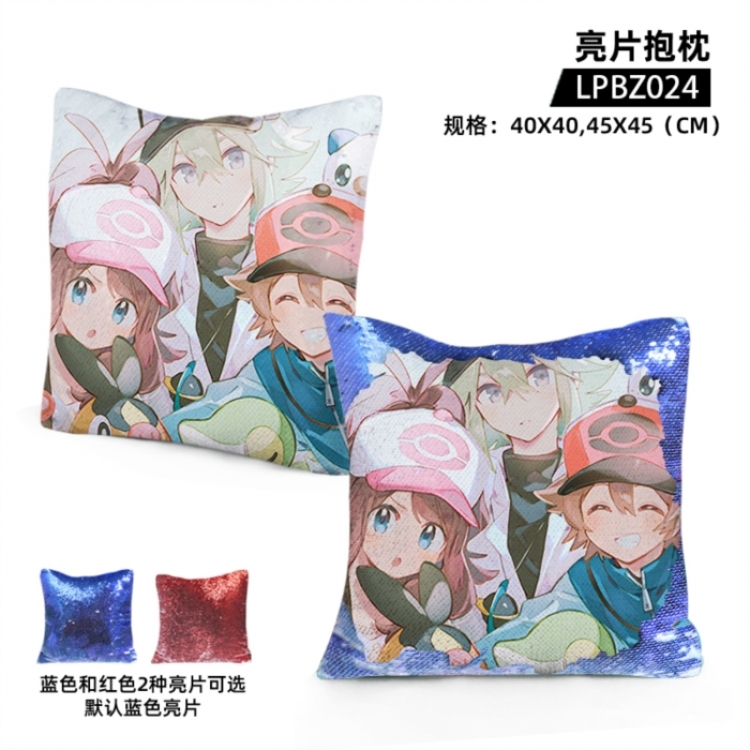Pokemon Game glitter pillow 40x40cm