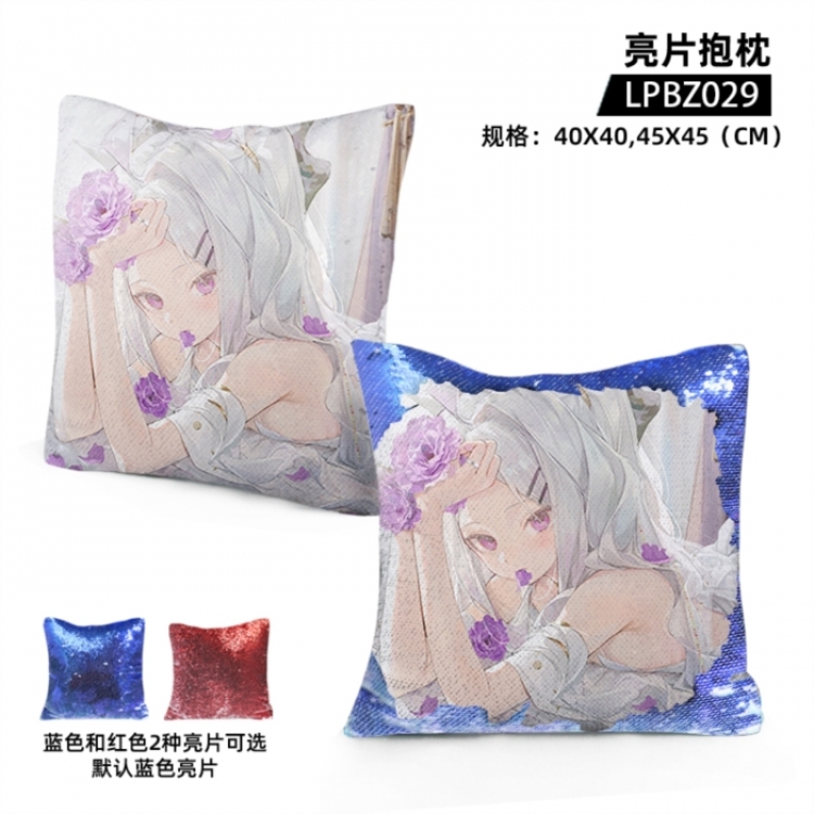 Azure Files Game glitter pillow 40x40cm
