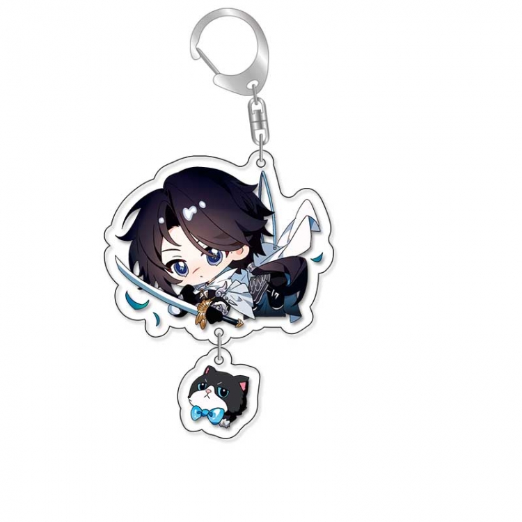 Lovemoon Anime acrylic Pendant Key Chain  price for 5 pcs