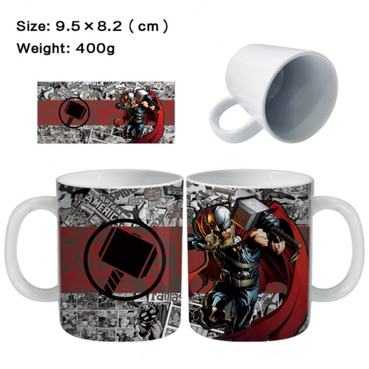 Marvel Anime peripheral ceramic cup tea cup drinking cup 9.5X8.2cm
