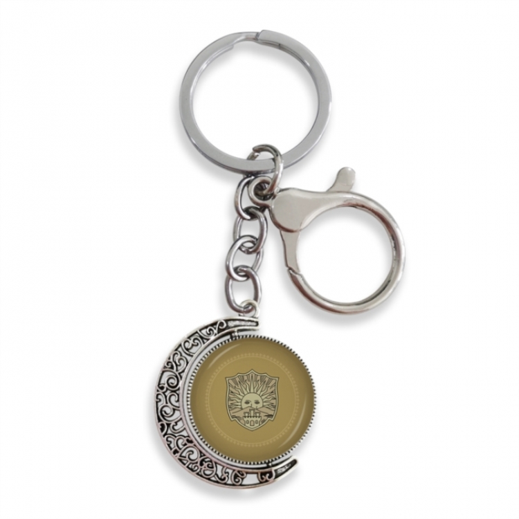 Black Clover Anime double-sided crystal rotating gemstone keychain pendant price for 5 pcs
