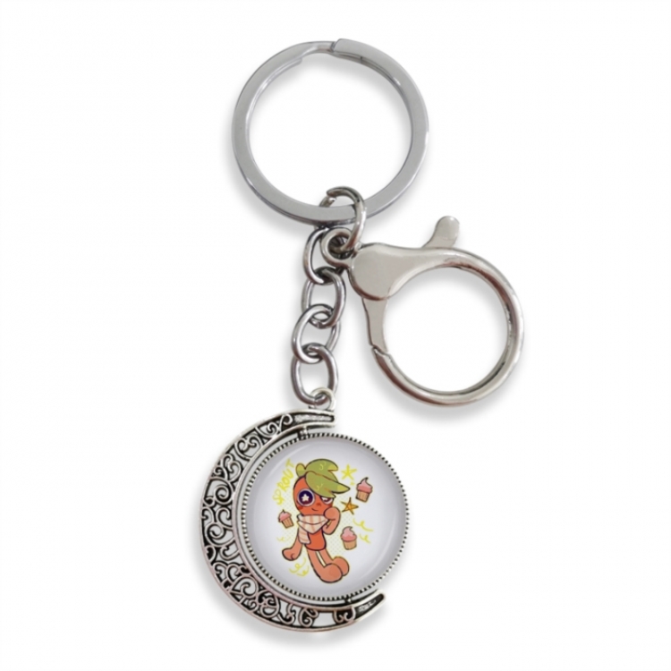 Dandy's World Anime double-sided crystal rotating gemstone keychain pendant price for 5 pcs