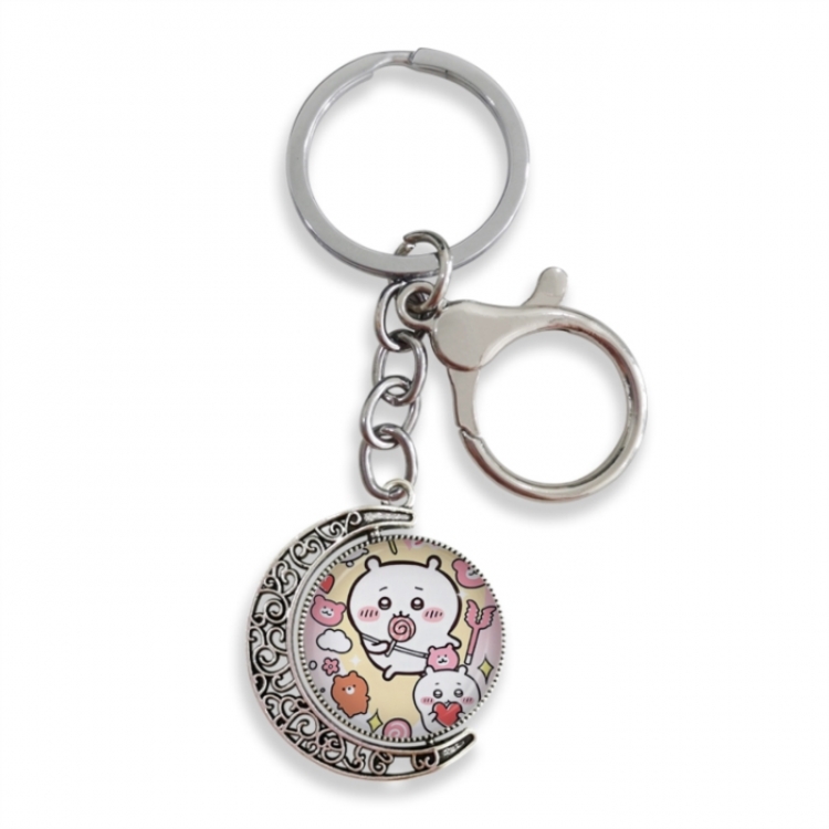 Chiikawa Anime double-sided crystal rotating gemstone keychain pendant price for 5 pcs