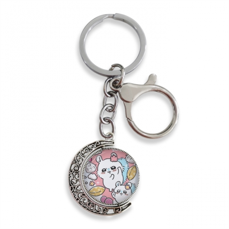 Chiikawa Anime double-sided crystal rotating gemstone keychain pendant price for 5 pcs