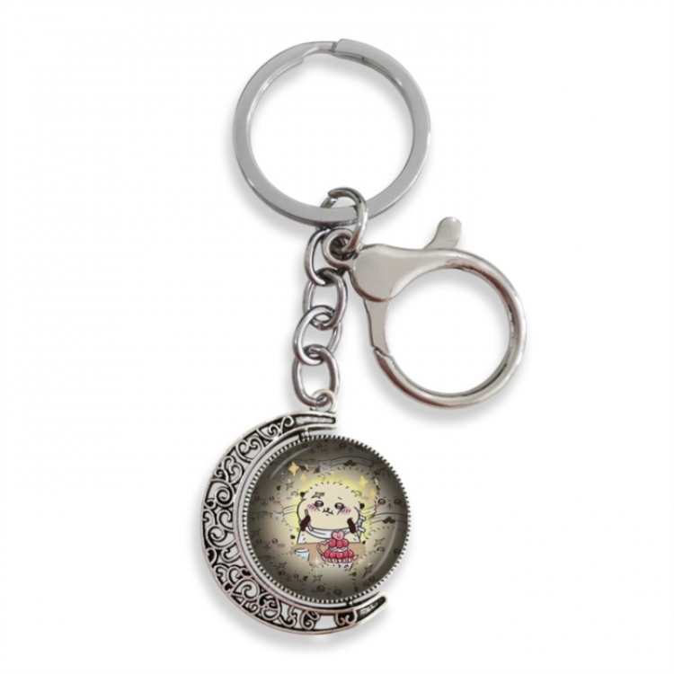 Chiikawa Anime double-sided crystal rotating gemstone keychain pendant price for 5 pcs