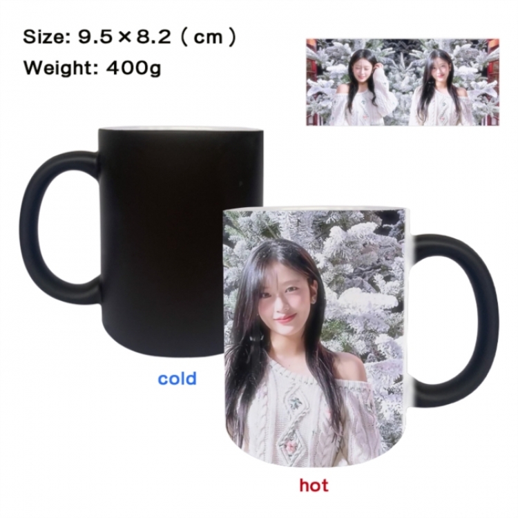 IVE Anime peripherals color changing ceramic cup tea cup mug 9.5X8.2cm