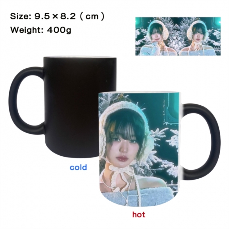 IVE Anime peripherals color changing ceramic cup tea cup mug 9.5X8.2cm