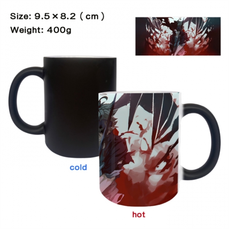Black Clover Anime peripherals color changing ceramic cup tea cup mug 9.5X8.2cm