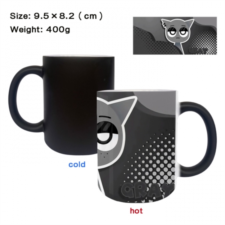 Sprunki Anime peripherals color changing ceramic cup tea cup mug 9.5X8.2cm