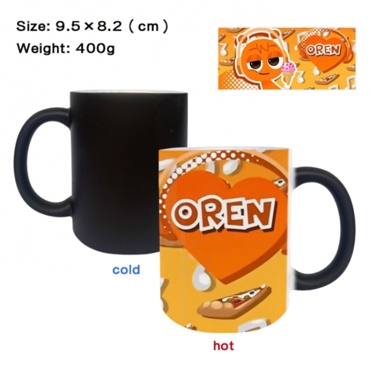 Sprunki Anime peripherals color changing ceramic cup tea cup mug 9.5X8.2cm