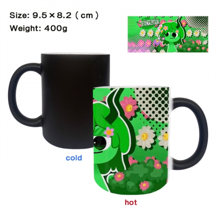 Sprunki Anime peripherals color changing ceramic cup tea cup mug 9.5X8.2cm