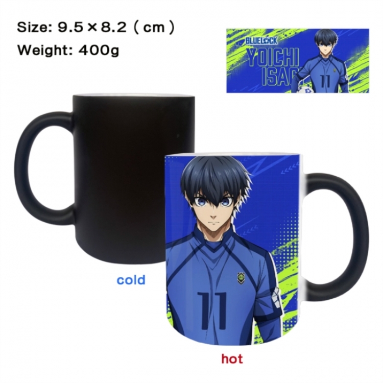 BLUE LOCK Anime peripherals color changing ceramic cup tea cup mug 9.5X8.2cm