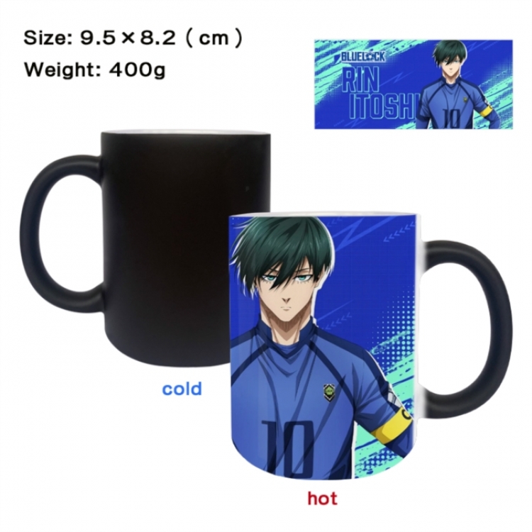 BLUE LOCK Anime peripherals color changing ceramic cup tea cup mug 9.5X8.2cm