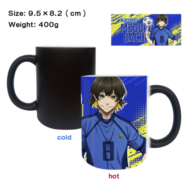 BLUE LOCK Anime peripherals color changing ceramic cup tea cup mug 9.5X8.2cm