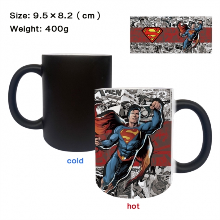 Marvel Anime peripherals color changing ceramic cup tea cup mug 9.5X8.2cm