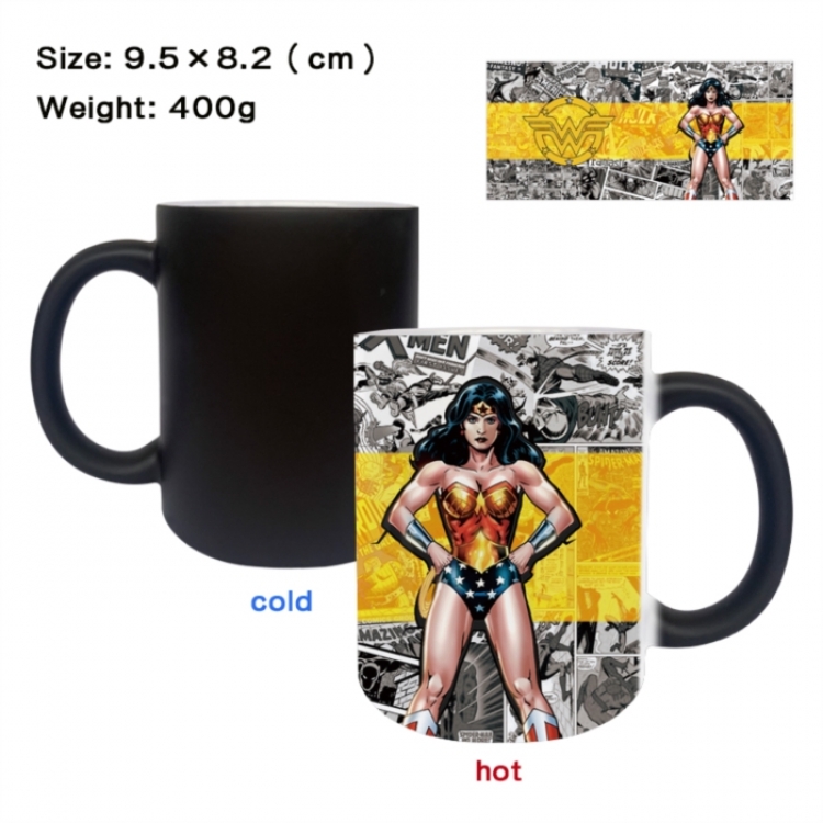 Marvel Anime peripherals color changing ceramic cup tea cup mug 9.5X8.2cm