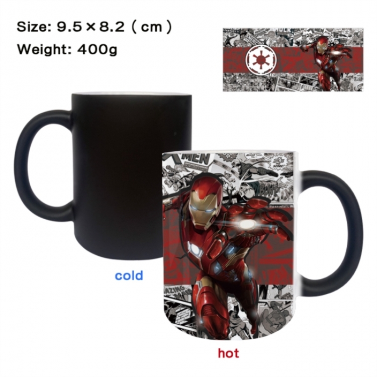 Marvel Anime peripherals color changing ceramic cup tea cup mug 9.5X8.2cm