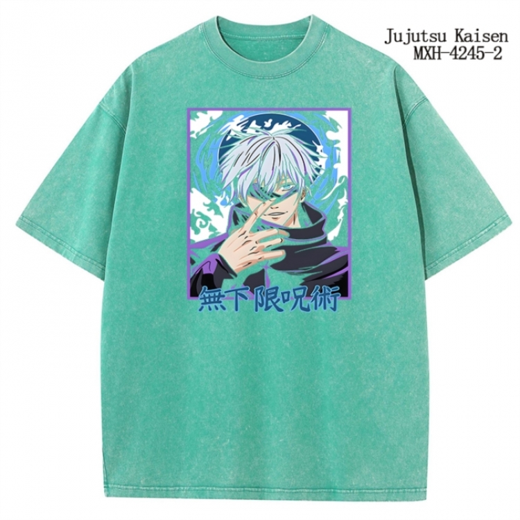 Jujutsu Kaisen Anime peripheral pure cotton washed and worn T-shirt from S to 2XL