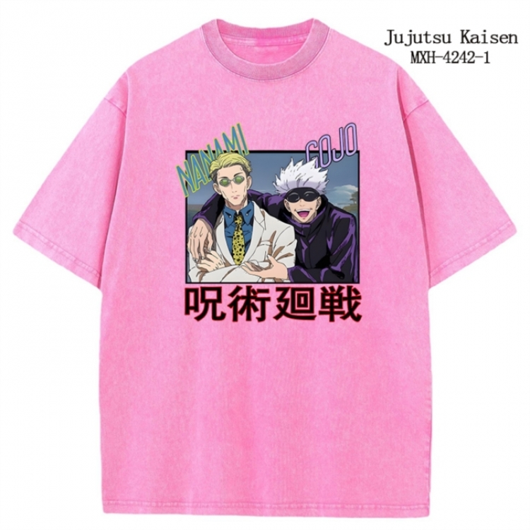 Jujutsu Kaisen Anime peripheral pure cotton washed and worn T-shirt from S to 2XL
