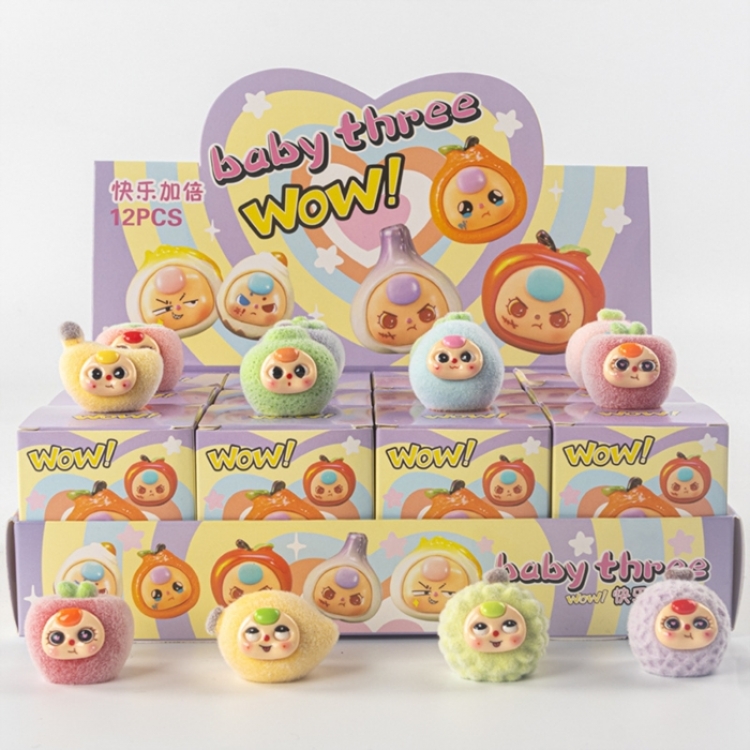 Baby three Plush plush toy blind box trendy small figurines a set of 12