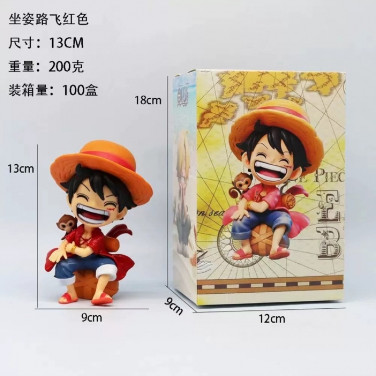 One Piece Boxed Figure Decoration Model  13cm