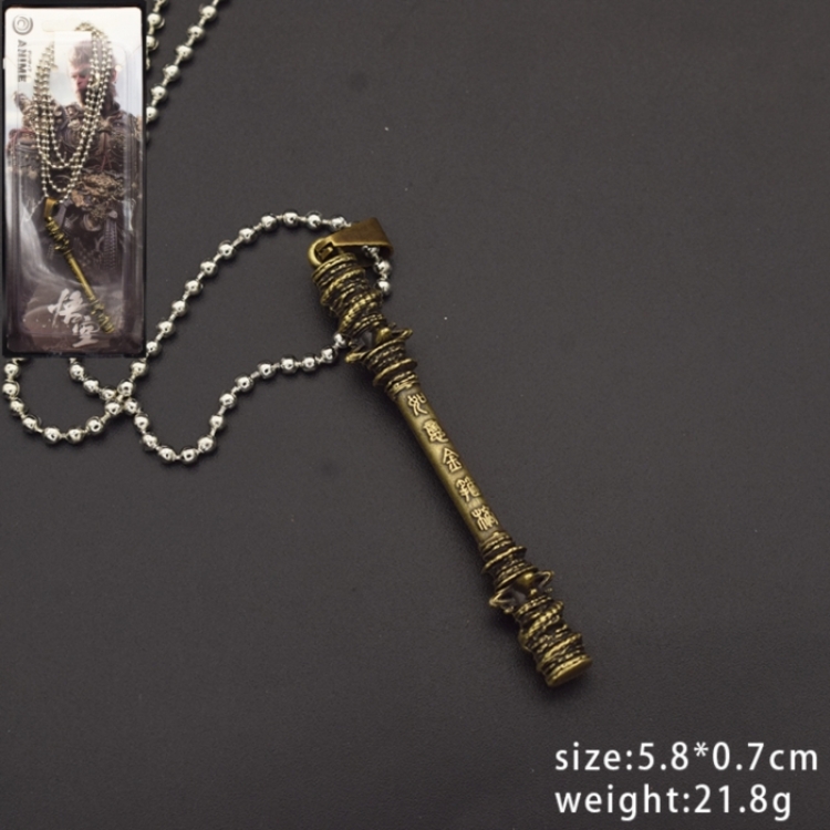 Black Myth Anime cartoon bead chain necklace pendant price for 5 pcs
