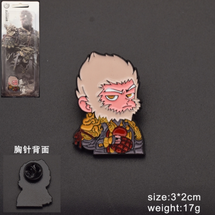 Black Myth Anime cartoon metal brooch price for 5 pcs 