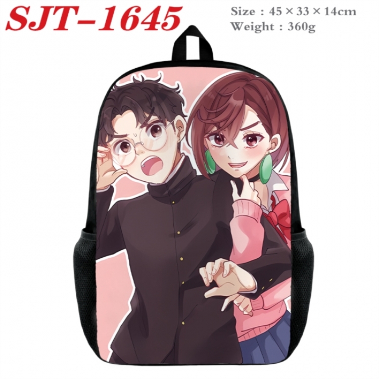 Dandadan Anime nylon canvas backpack student backpack 45x33x14cm