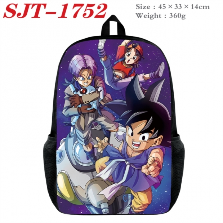 DRAGON BALL Anime nylon canvas backpack student backpack 45x33x14cm