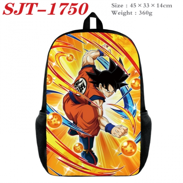 DRAGON BALL Anime nylon canvas backpack student backpack 45x33x14cm