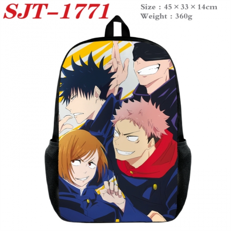 Jujutsu Kaisen Anime nylon canvas backpack student backpack 45x33x14cm