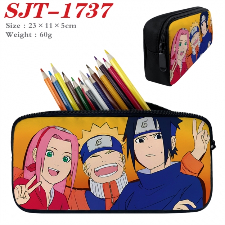 Naruto Anime nylon student pencil case 23x11x5cm 