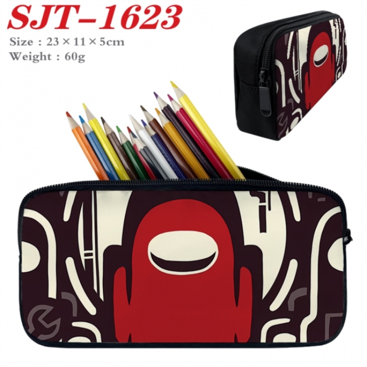 Among us Anime nylon student pencil case 23x11x5cm 