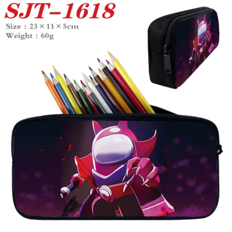 Among us Anime nylon student pencil case 23x11x5cm 
