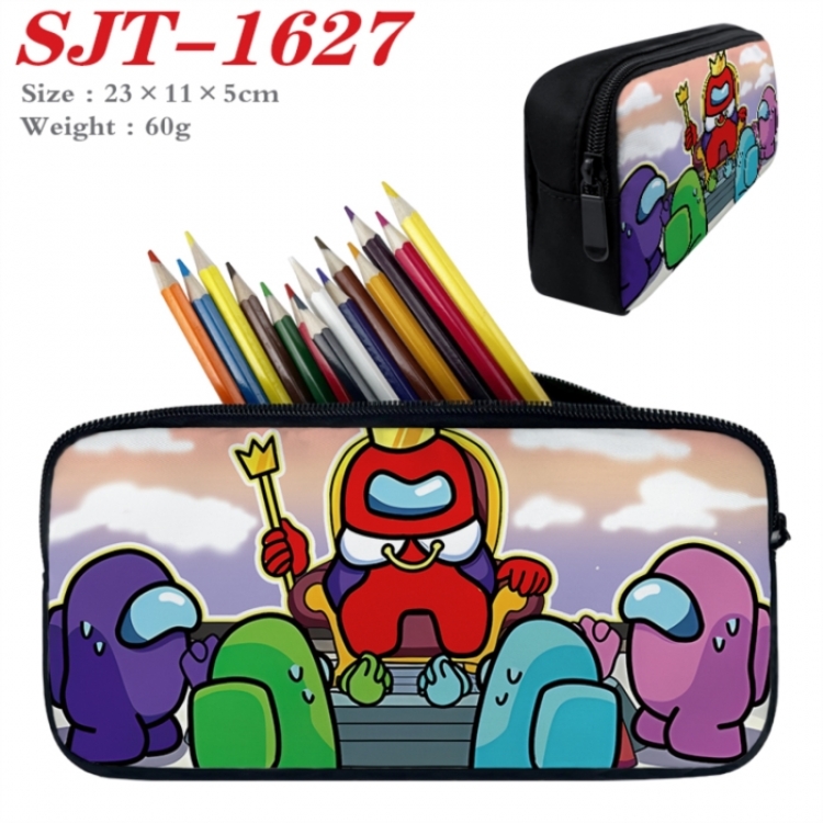 Among us Anime nylon student pencil case 23x11x5cm 