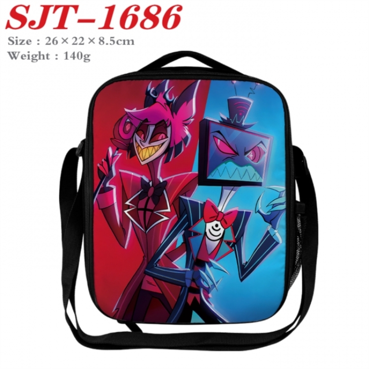 Hazbin Hotel Anime Lunch Bag Crossbody Bag 26x22x8.5cm 