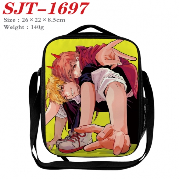 Chainsaw man Anime Lunch Bag Crossbody Bag 26x22x8.5cm 