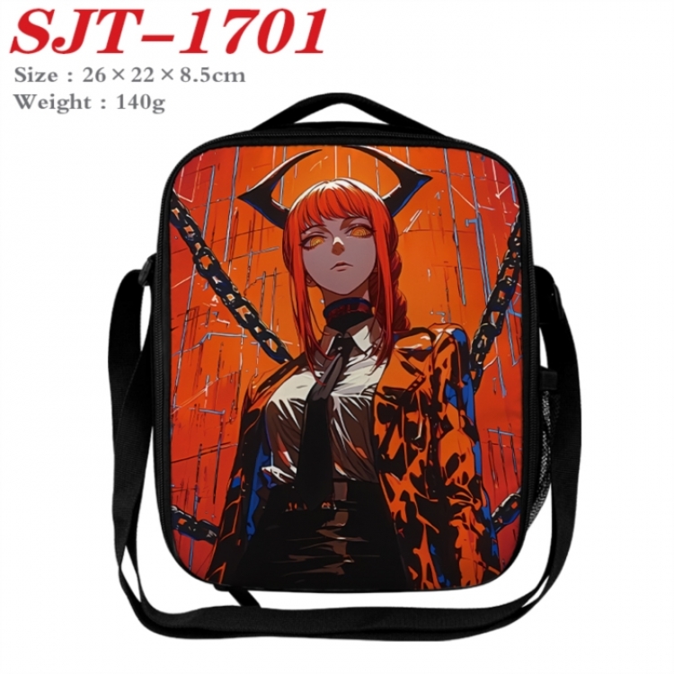 Chainsaw man Anime Lunch Bag Crossbody Bag 26x22x8.5cm 