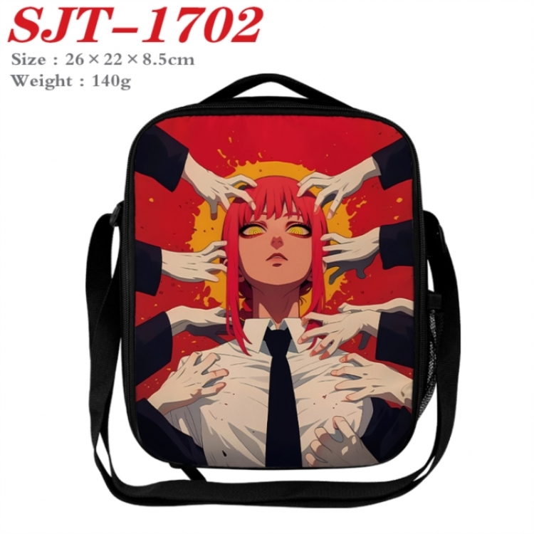Chainsaw man Anime Lunch Bag Crossbody Bag 26x22x8.5cm 