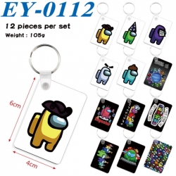 Among us Anime rectangular key...