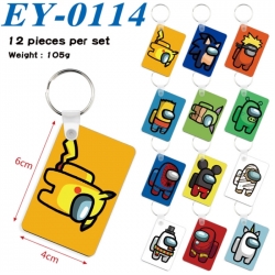 Among us Anime rectangular key...