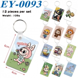 LABUBU Anime rectangular keych...