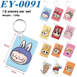 LABUBU Anime rectangular keych...