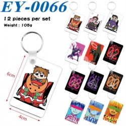 EVA Anime rectangular keychain...