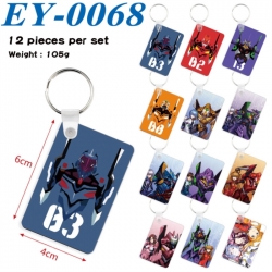 EVA Anime rectangular keychain...