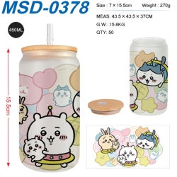 Chiikawa Anime frosted glass c...