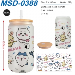 Chiikawa Anime frosted glass c...