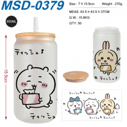 Chiikawa Anime frosted glass c...