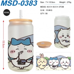 Chiikawa Anime frosted glass c...