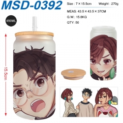 Dandadan Anime frosted glass c...